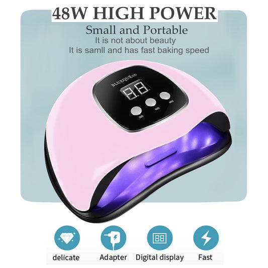 BIGBEAR UV Light for Nails interior with 24 beads ensuring even curing