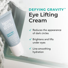 Applying Defying Gravity around the under-eye area for a refreshed look.