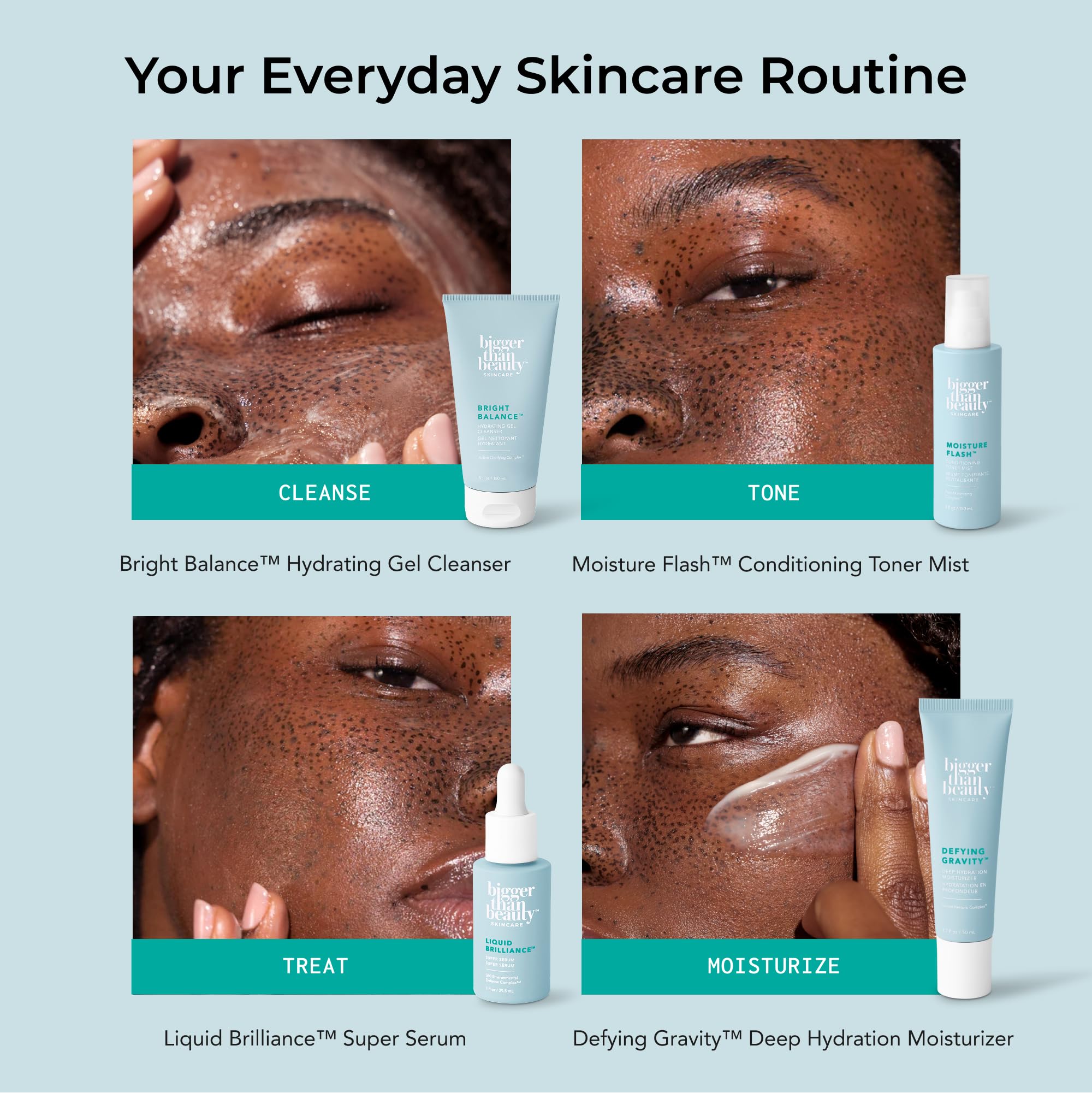 Bigger Than Beauty Defying Gravity moisturizer on shelf for easy daily hydration
