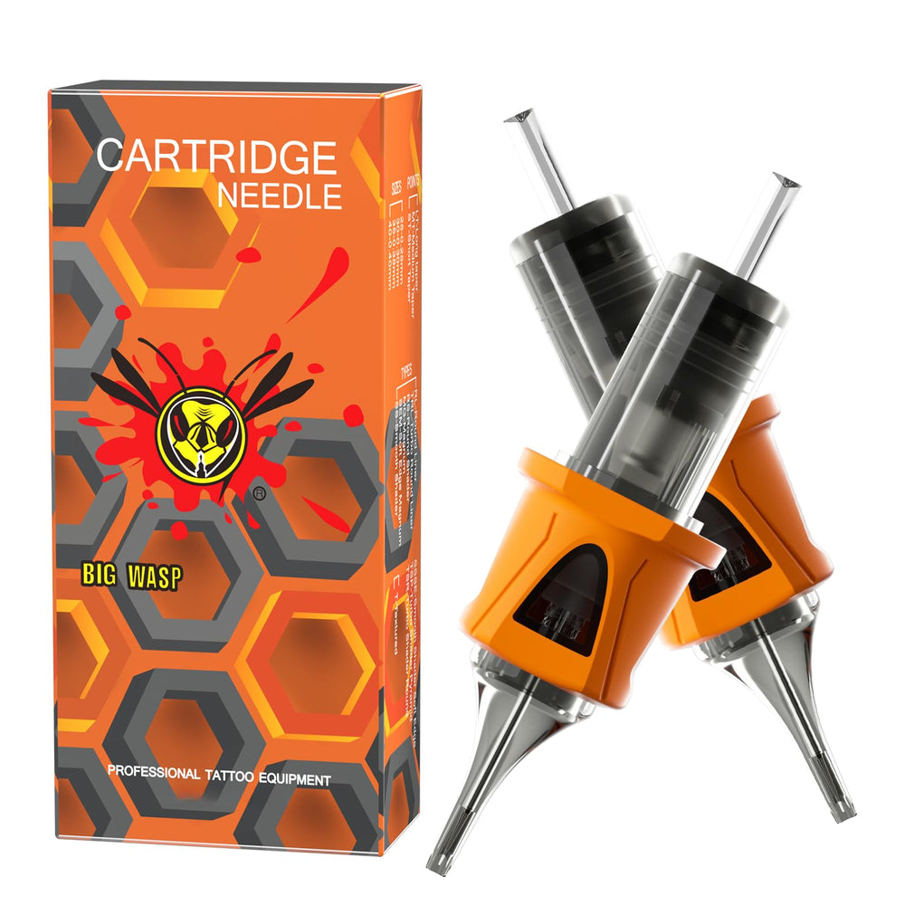 BIGWASP Energy cartridge needles in sterile packaging ready for professional use.