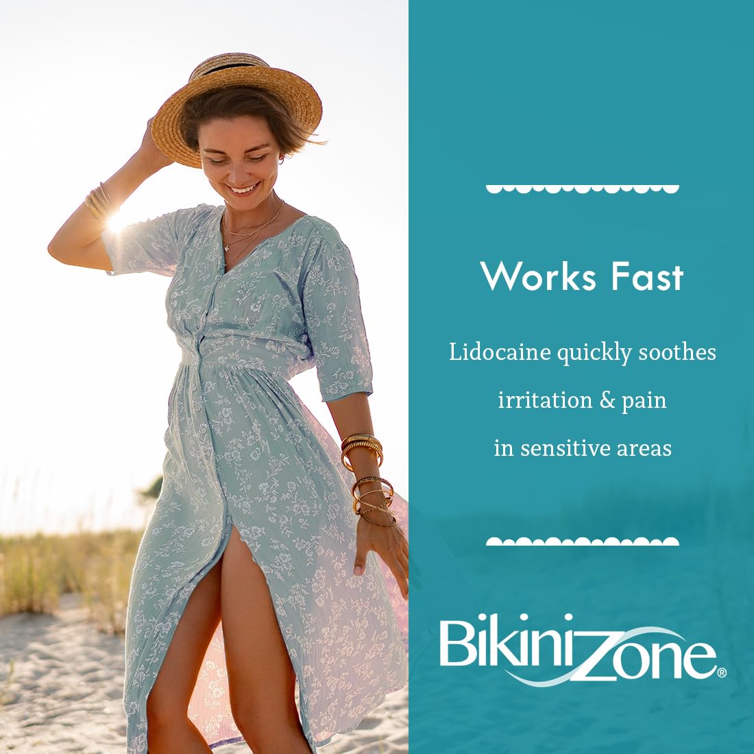 Bikini Zone cooling sensation after shave on delicate skin