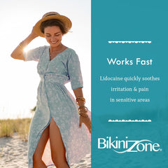 Bikini Zone cooling sensation after shave on delicate skin