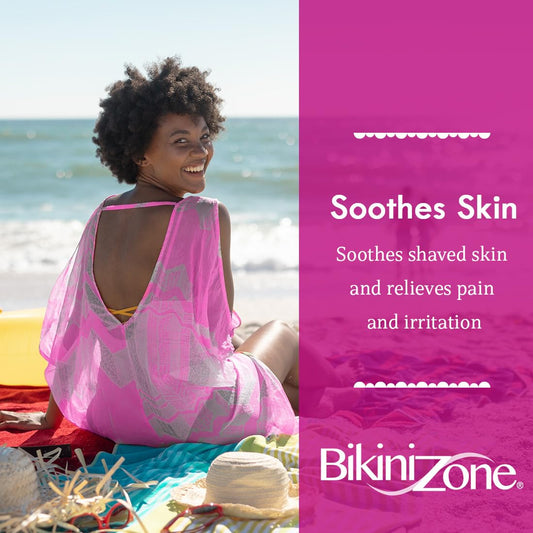 Bikini Zone razor bump relief gel application on skin