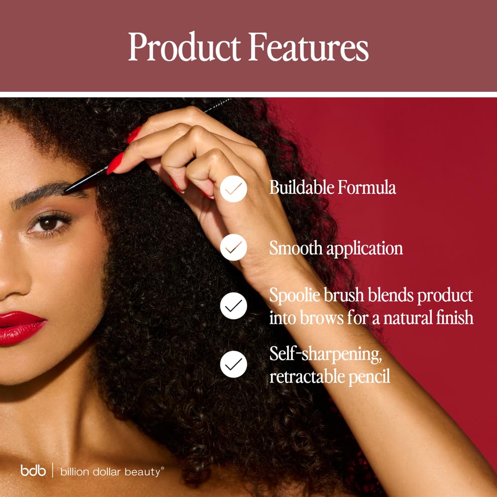Billion Dollar Brows bdb Brows on Point blonde shade swatch for natural-looking fill