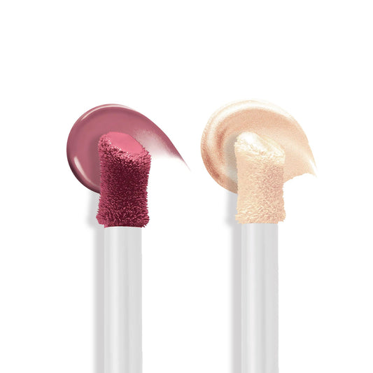 Billion Dollar Brows bdb Liquid Blush Highlighter texture for smooth, weightless blending.