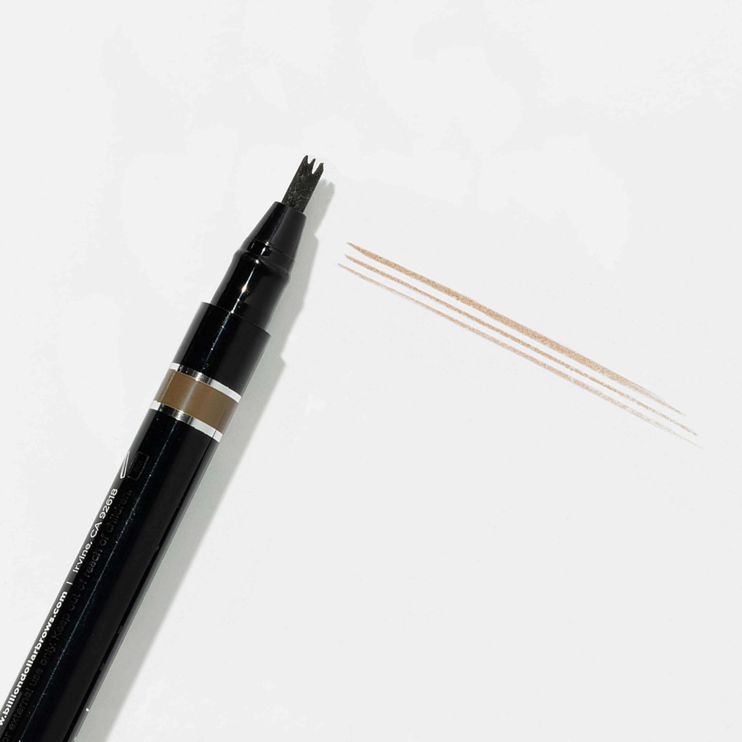 BDB Natural finish lifts and defines brows for a softer look.
