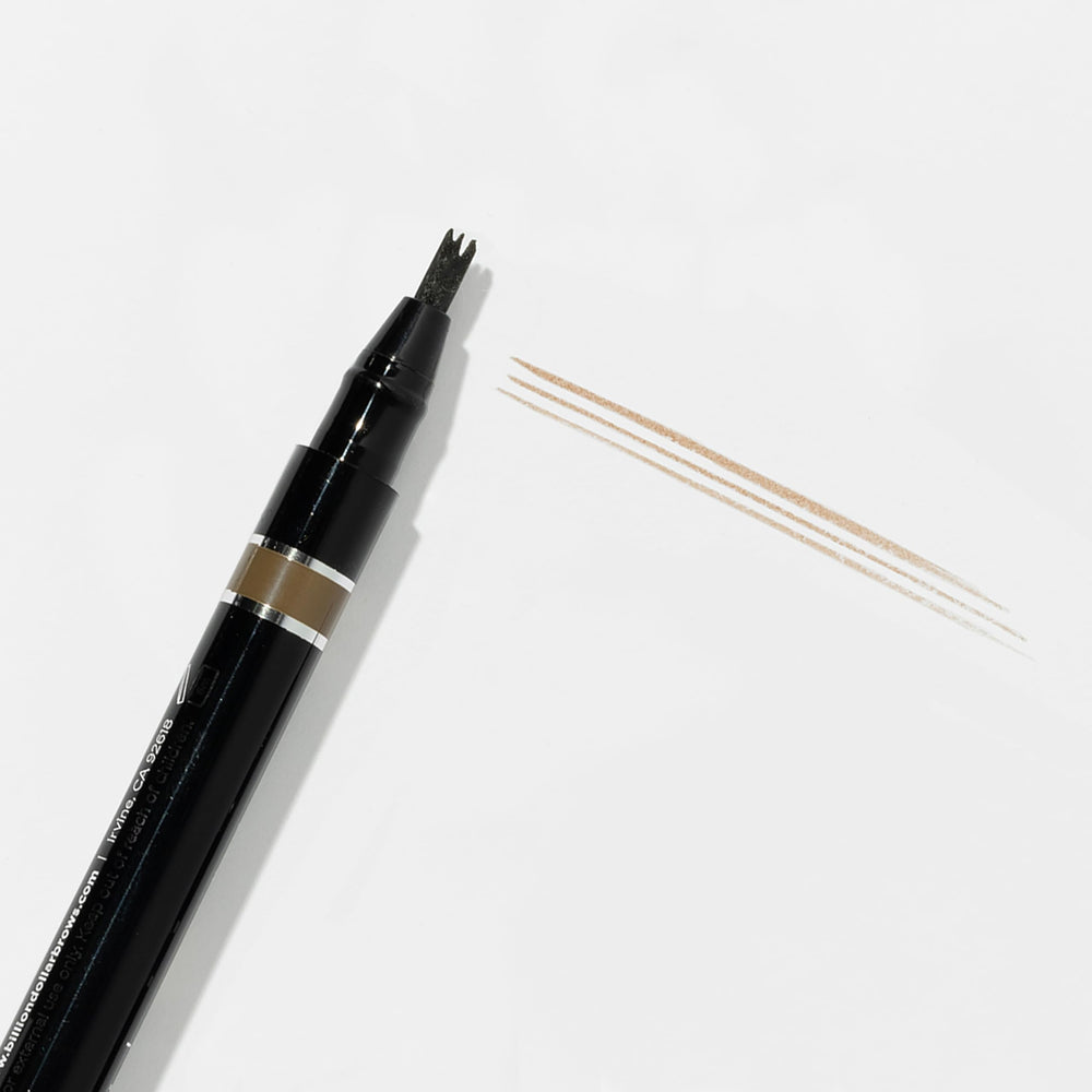 BDB Natural finish lifts and defines brows for a softer look.