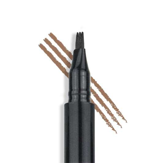 BDB Waterproof Brow Pen resists smudging through coffee and daily tasks.