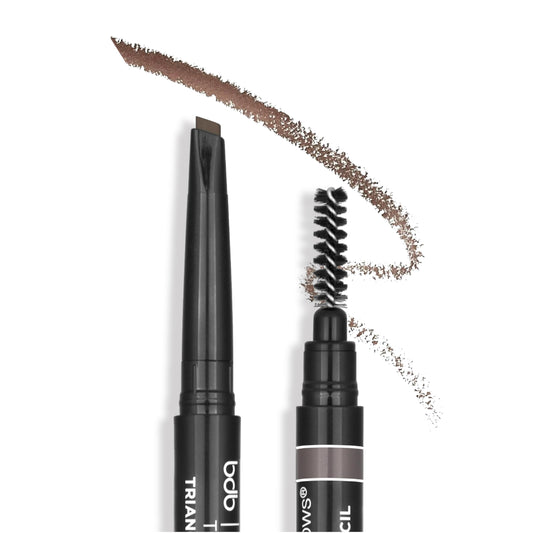 Billion Dollar Brows dual-ended tool with built-in spoolie for blending