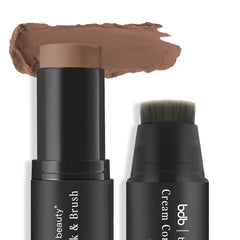 Billion Dollar Brows Lip & Cheek Stick with built-in brush for on-the-go touch-ups.