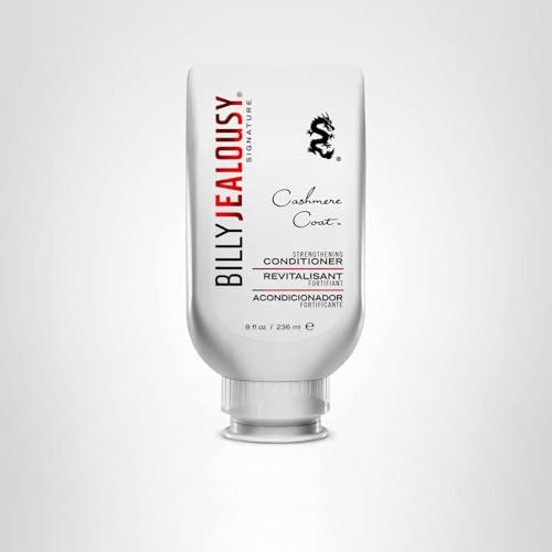 Billy Jealousy Cashmere Coat hair after use—shiny, healthy-looking hair with added volume.