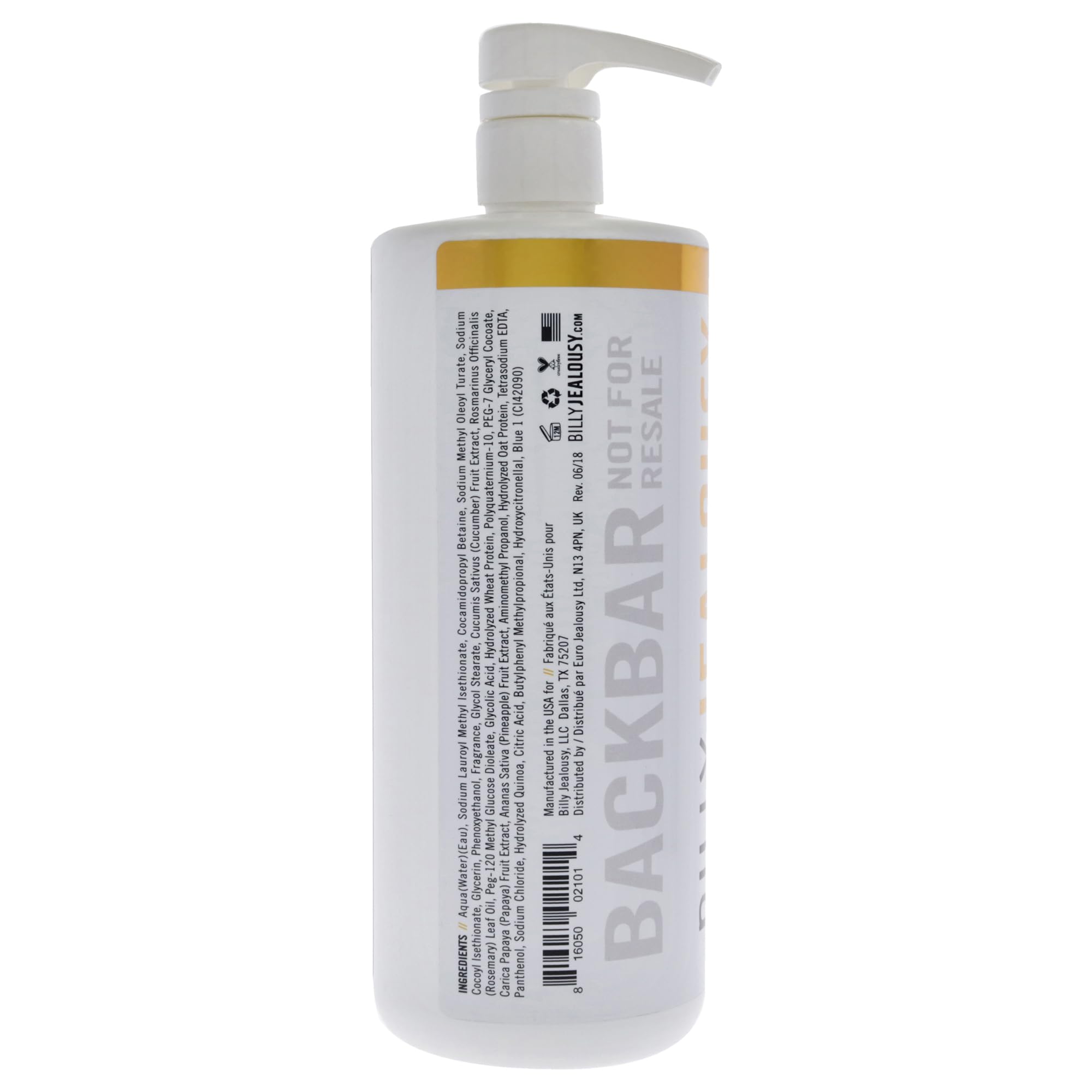 Gold Standard foamy lather demonstrating quick body and hair cleansing