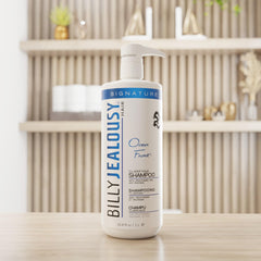 Billy Jealousy Ocean Front water splash conveys refreshing ocean scent and scalp feel.
