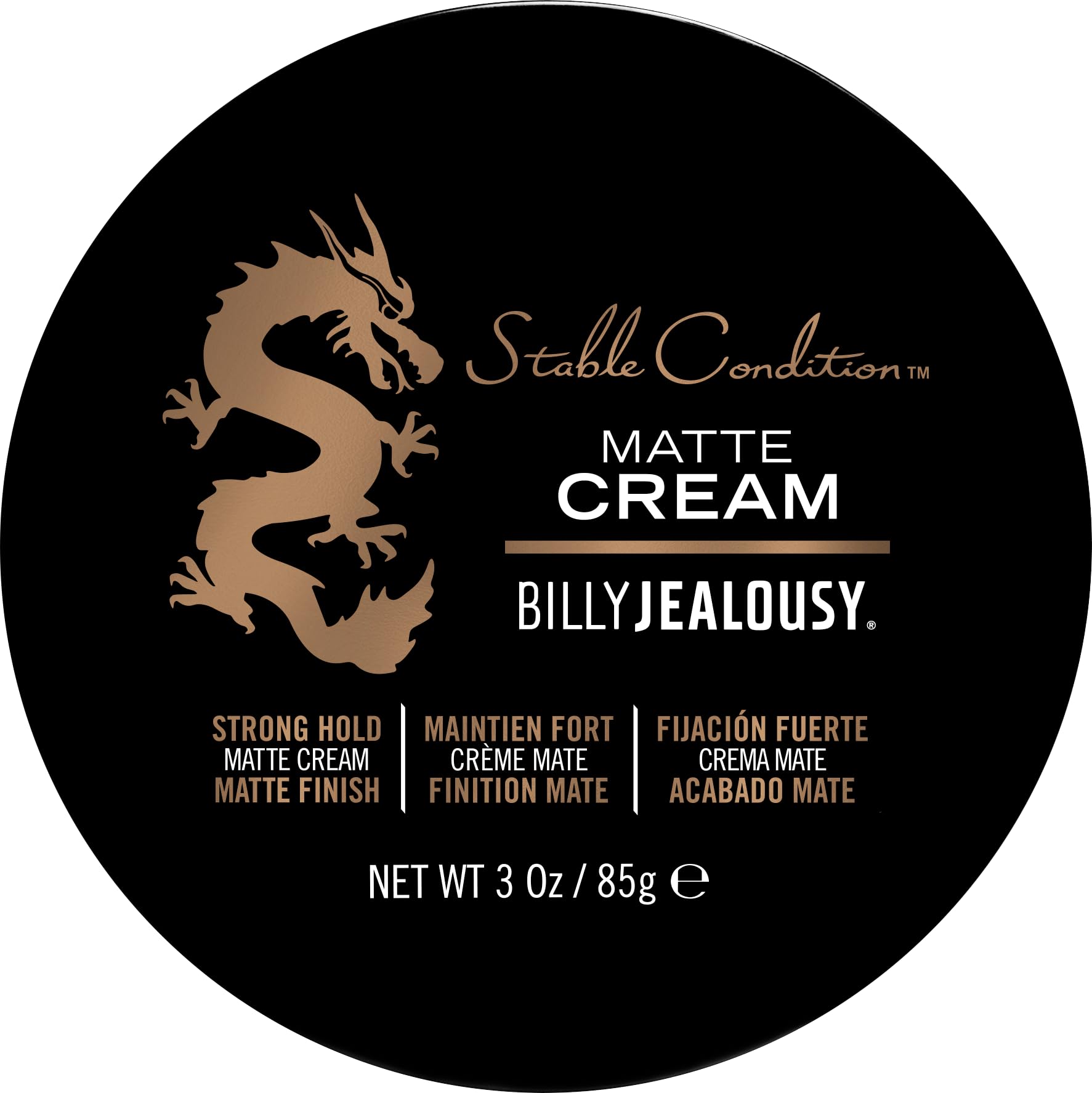 Billy Jealousy Stable Condition Matte Cream bottle for easy styling and natural hold.
