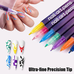 Bimiubimiu multicolor set enables diverse nail art techniques.