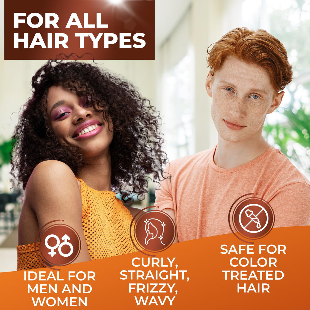 BINGO Hair Care anti-frizz shampoo scene highlights sleek, manageable hair.