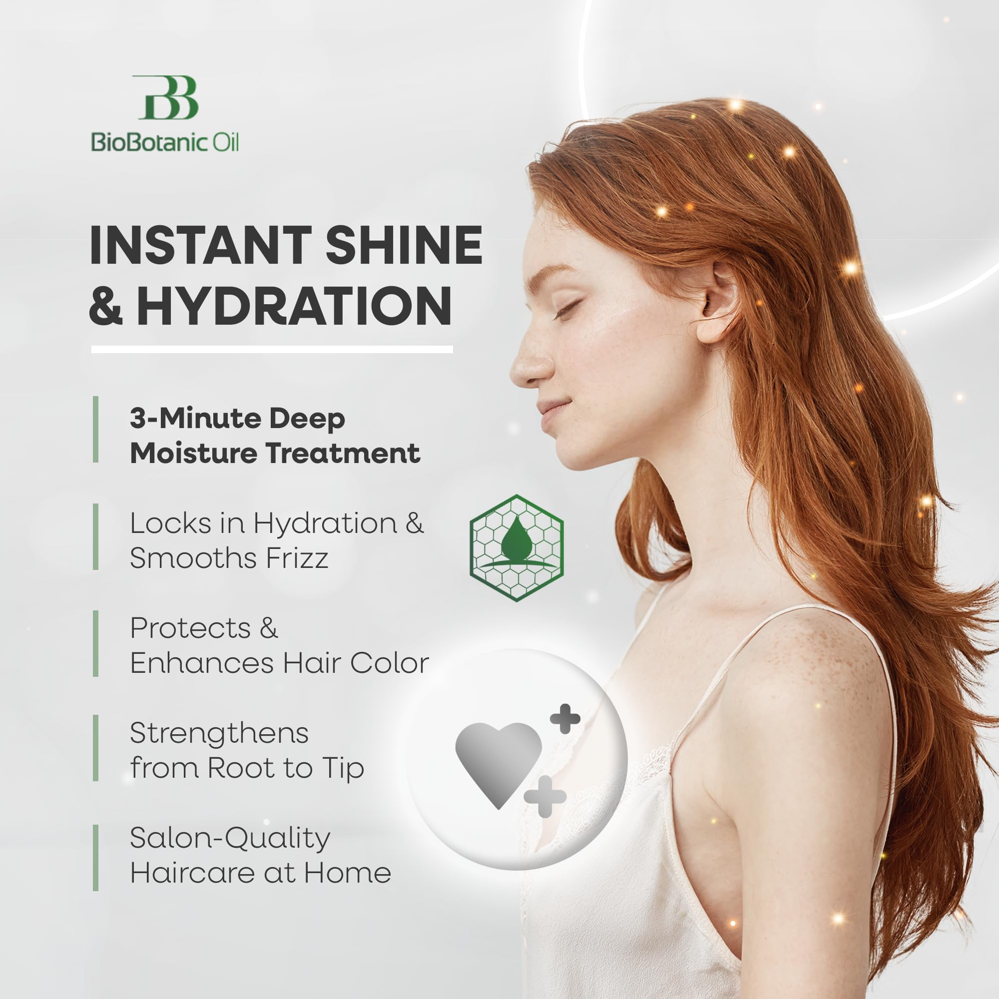 Bio Botanic Oil Magic Conditioner demonstrates creamy texture while applying nourishes color-treated strands