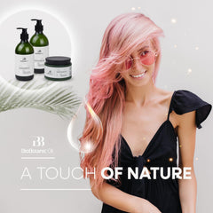 Bio Botanic Oil Magic Conditioner reveals soft shine after use and color vibrancy
