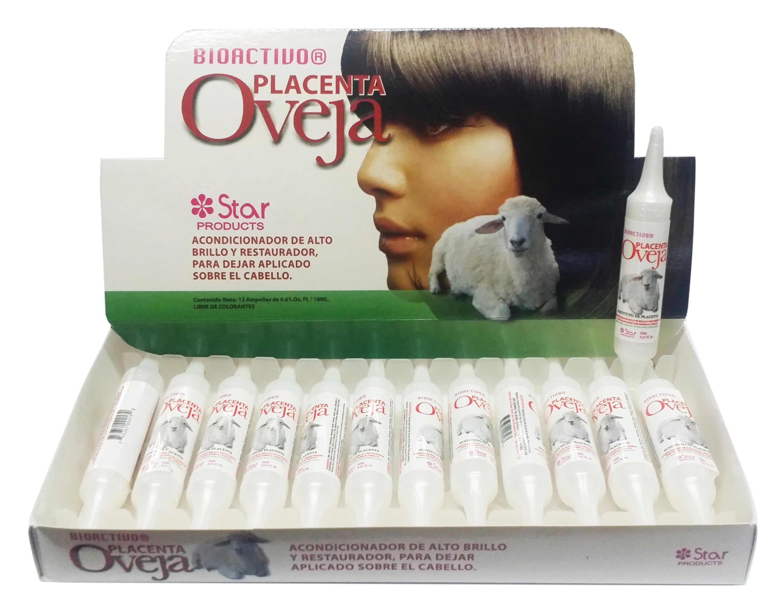 Bio Complex Pi Bio Complex Star Sheep Placenta Hair Treatment – 12 Ampoules, Intensiv ...