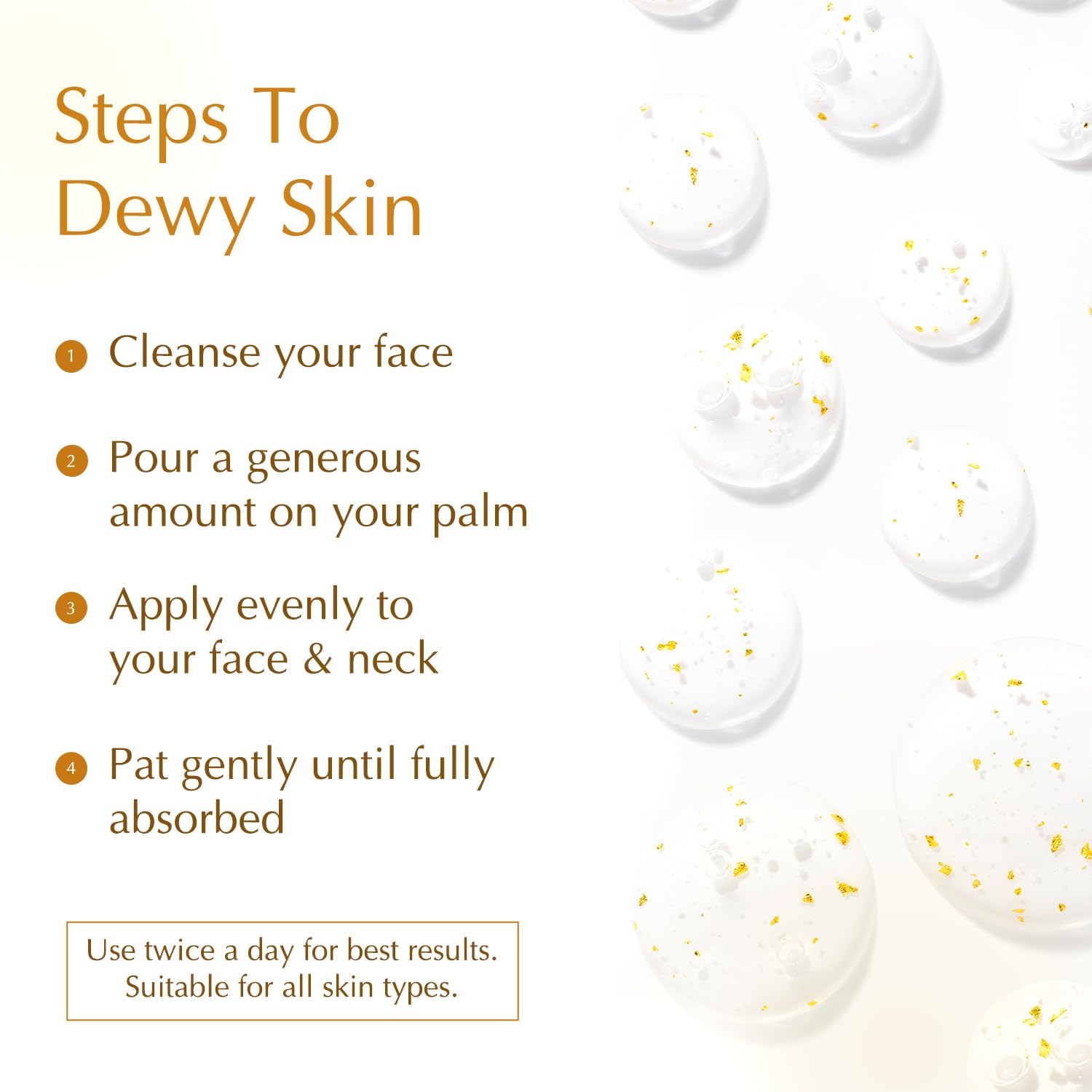 Silky, lightweight texture absorbs quickly for comfortable layering