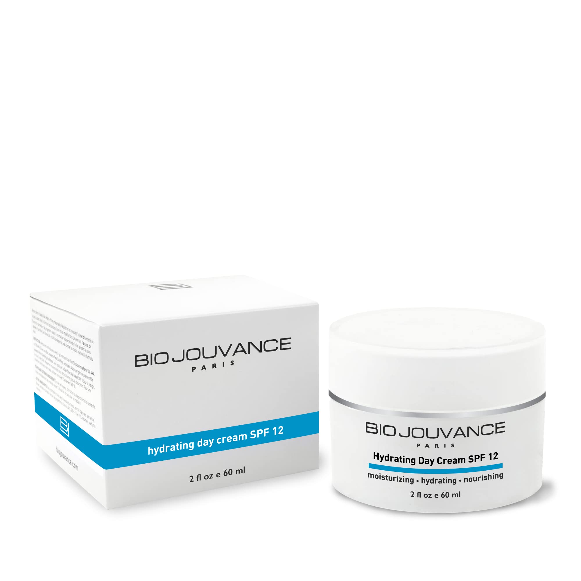BIO JOUVANCE PARIS hydrating day cream 2oz bottle boosts daily moisture for normal, dry, or sensitive skin