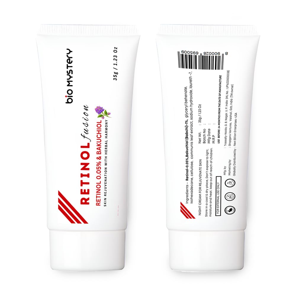 Bio Mystery Retinol Fusion Cream spread on skin demonstrates smooth, quick absorption