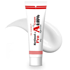 Bio Mystery Retinol Pro 0.05 bottle pouring highlight for overnight skincare.