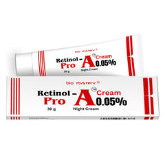 Bio Mystery Retinol Pro 0.05 night cream jar closeup for deep hydration overnight.