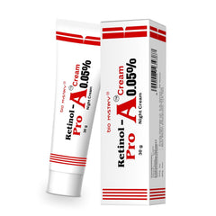 Bio Mystery Retinol Pro 0.05 night cream packaging shown for premium skincare routine.