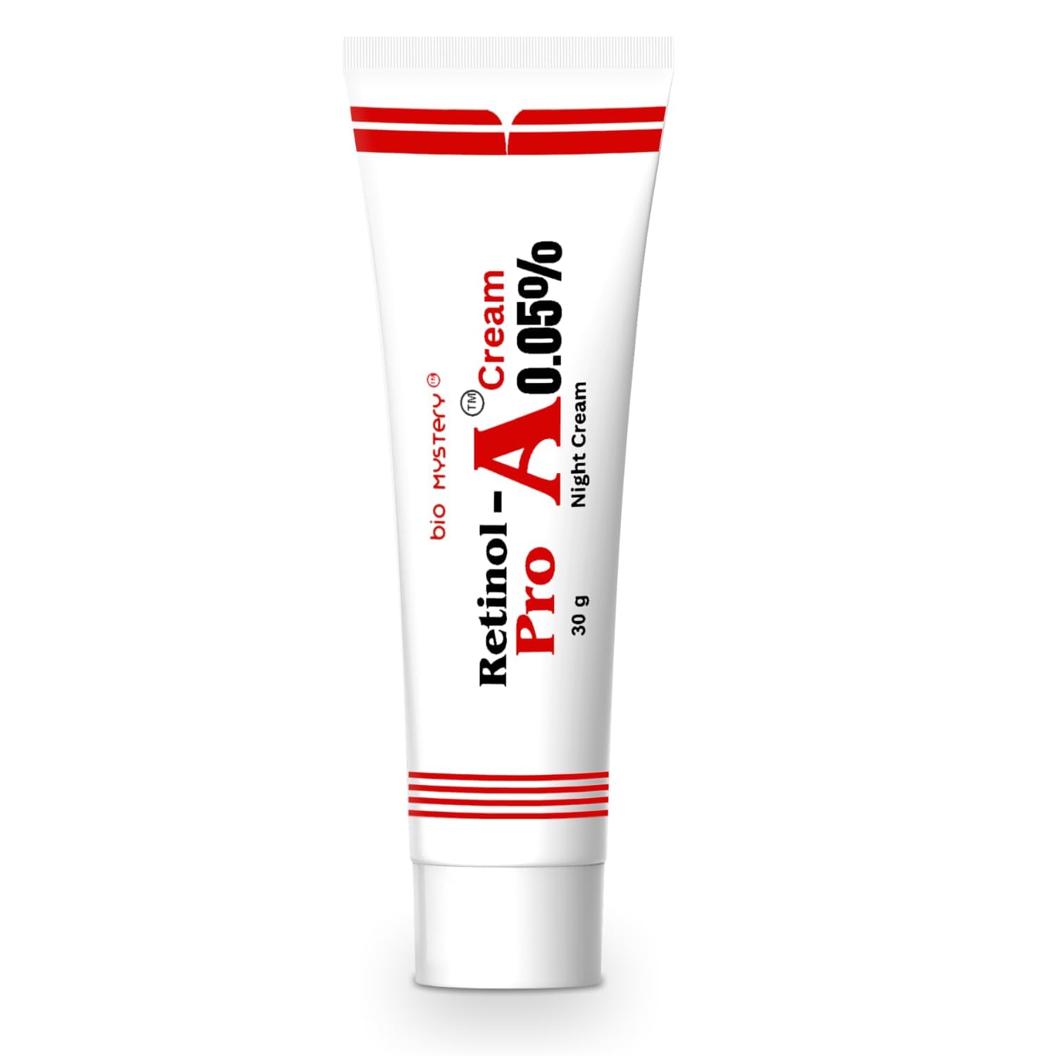 Bio Mystery Retinol Pro 0.05 night cream soft skin finish after nightly use.