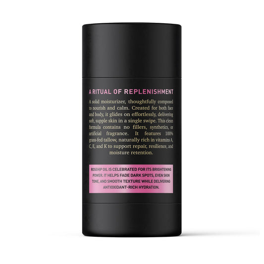 Bioactive Skin Rescue The Melting Balm applied to the cheek for instant hydration