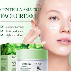 BIOAQUA Centella Asiatica Nourish Repair tube close-up highlighting gentle, skin-friendly formula.