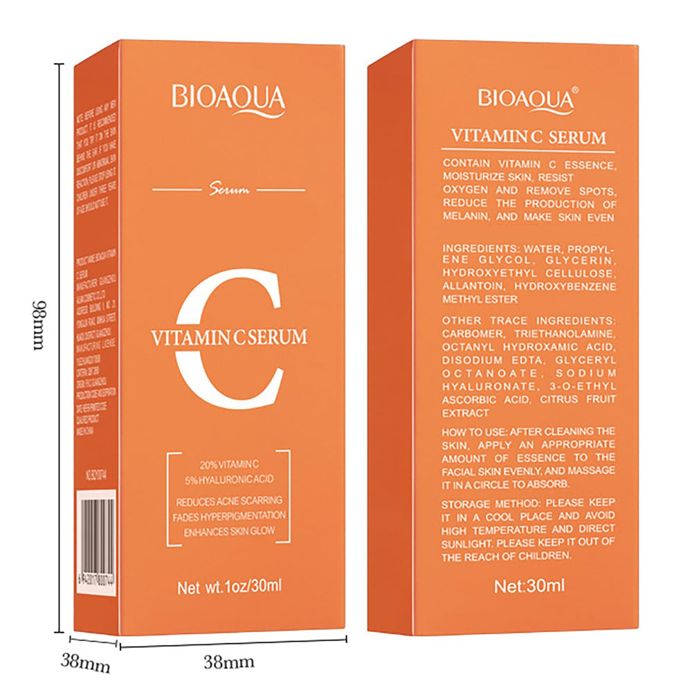 BIOAQUA Vitamin C Serum travel-friendly pack ready to go