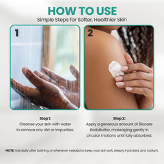 Biocare Labs Moisturizing Body Butter with 100% coconut oil promotes soft, healthy skin.