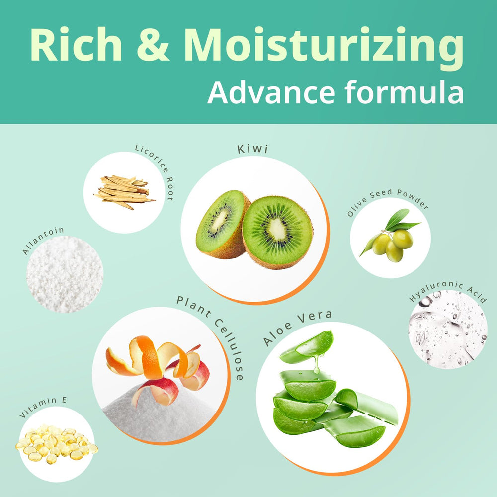 BIOCHEM Fruit Gel Face Scrub demonstrates pore cleansing action