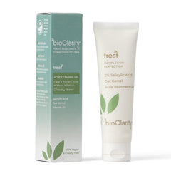 BioClarity gel demonstrates 2% salicylic acid for pore-clearing action.