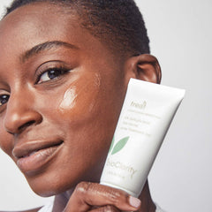 BioClarity Acne Treatment Gel texture close-up highlights soothing, non-irritating application.