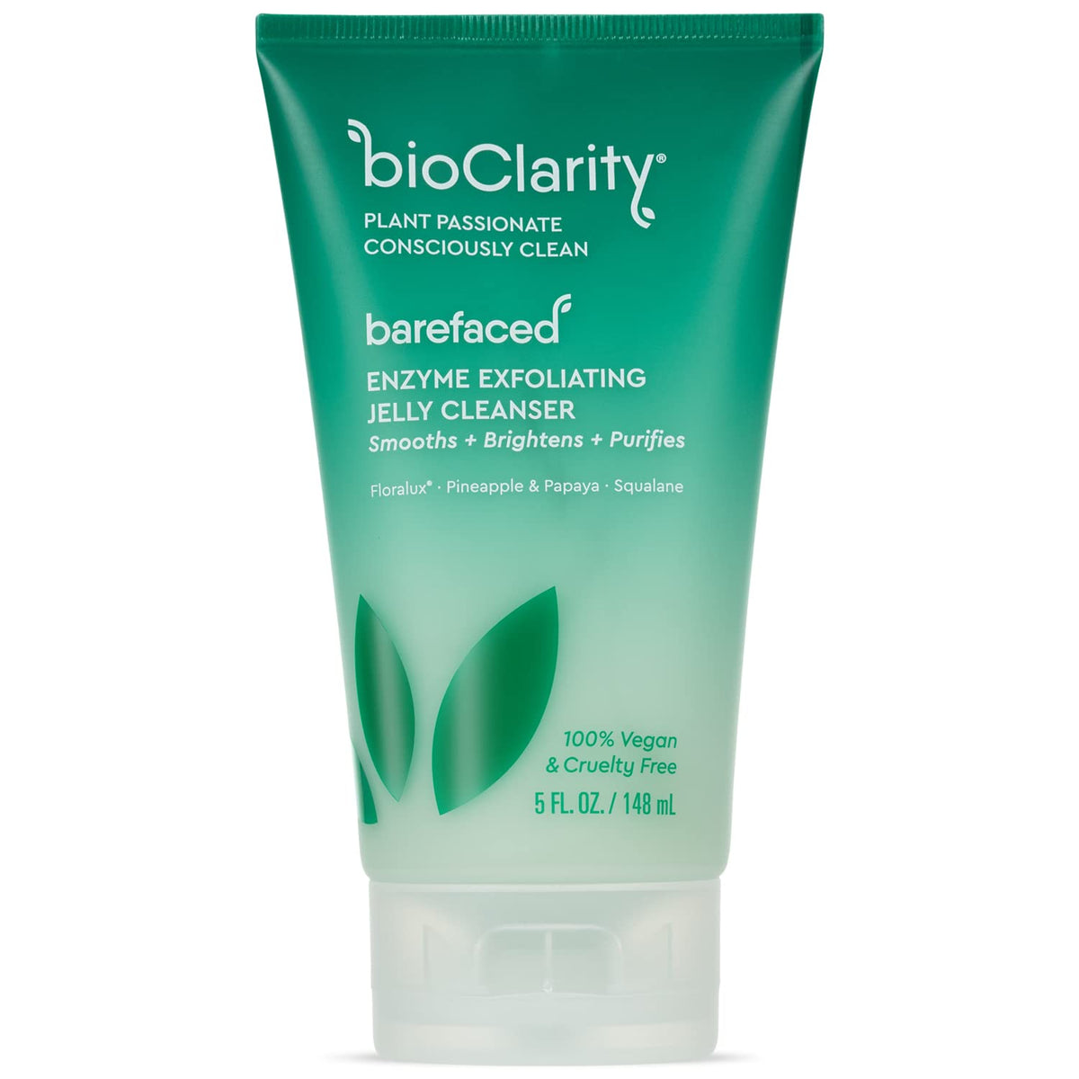 BioClarity Exfoliating Jelly Cleanser bottle shown for daily gentle cleansing