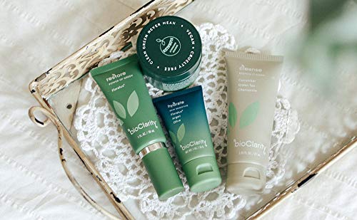 BioClarity Hydrate moisturizer tube — lightweight 24-hour hydration with ceramides and argan oil.
