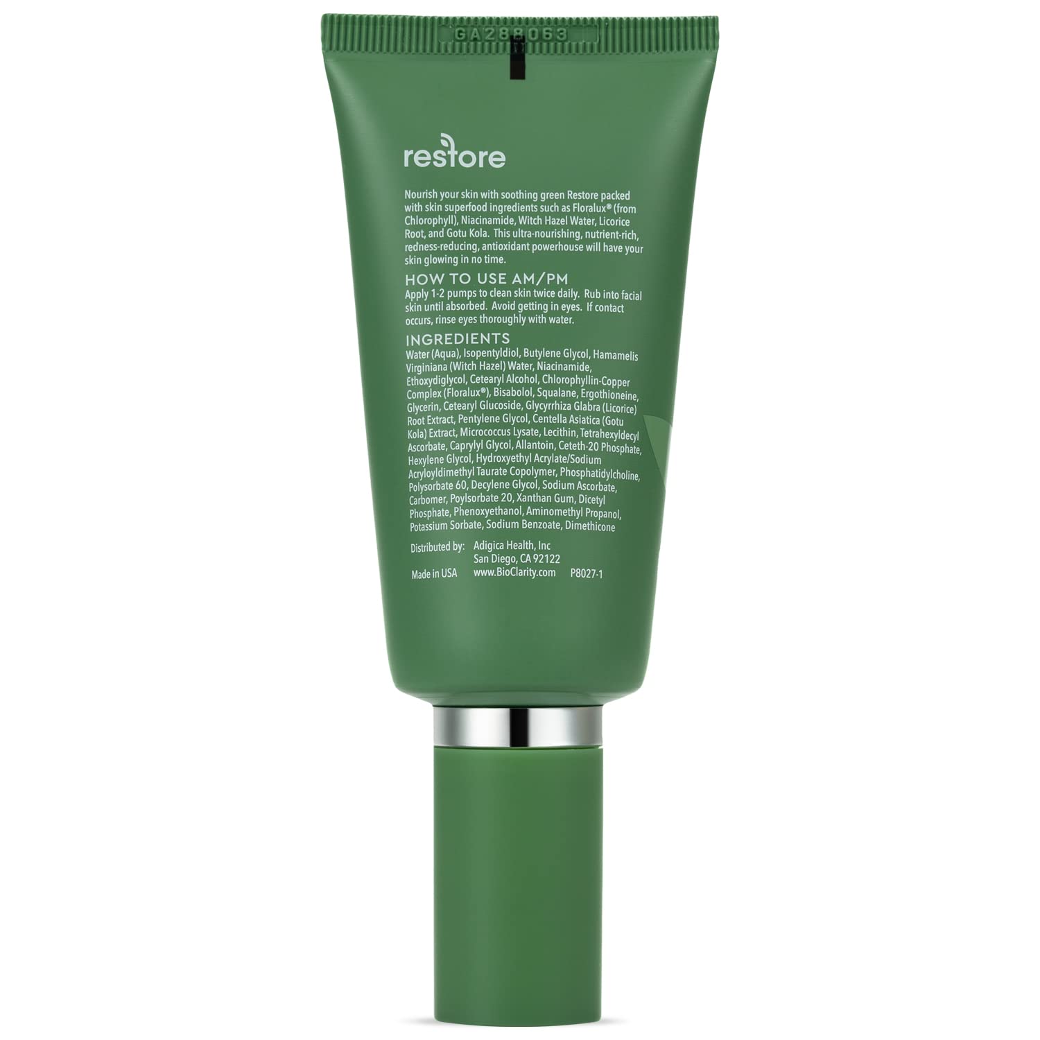 BioClarity Restore Floralux infusion signaling soothing hydration