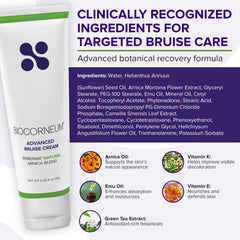 BIOCORNEUM Arnica Vitamin K Cream swatch highlights botanical blend for skin appearance.