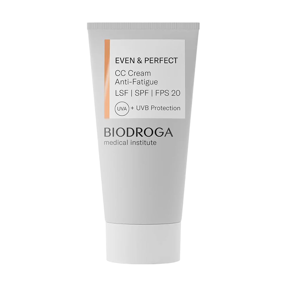 Biodroga Medical Institute Even & Perfect CC Cream anti-fatigue bottle pump conceals blemishes and adapts tone.