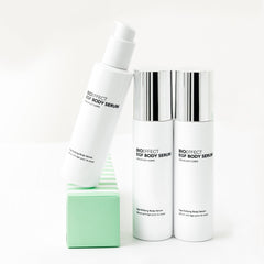 BIOEFFECT EGF Body Serum label detail highlights clean ingredients.