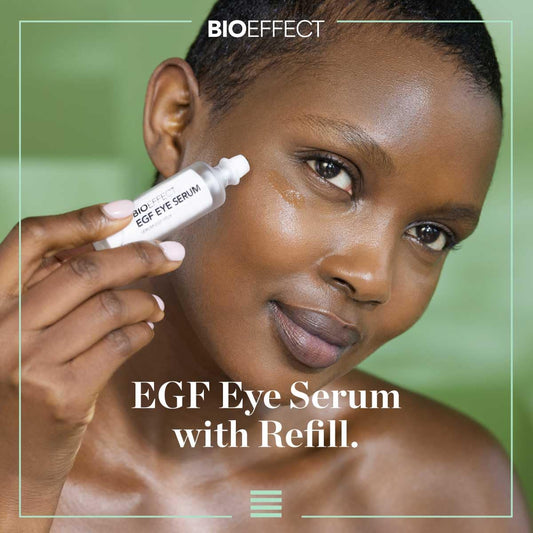 Bioeffect EGF Eye Serum refill cartridge enabling extended use in the routine.