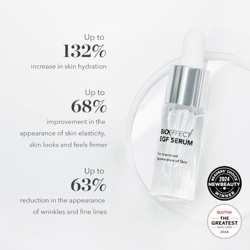 Bioeffect EGF Serum pump demonstrates precise dosing for convenient application.