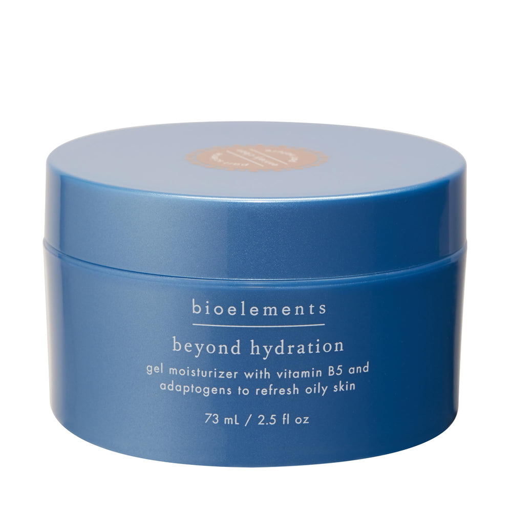 Bioelements Beyond Hydration bottle front, a lightweight gel for oily skin.