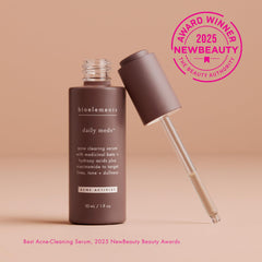 Bioelements Daily Meds serum applied to palm demonstrates quick absorption.