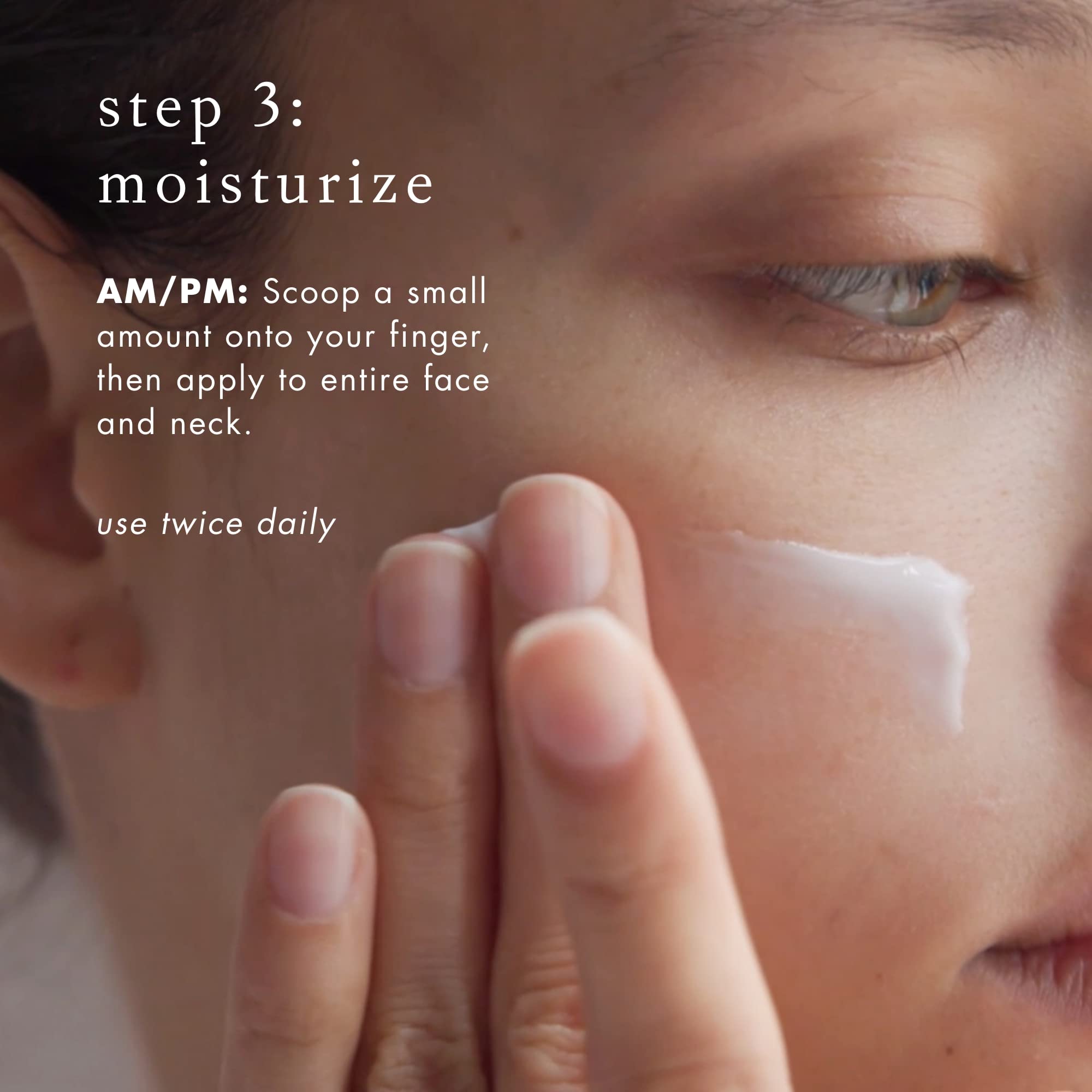 Herbal infusion notes emphasize nourishing ingredients in the routine.