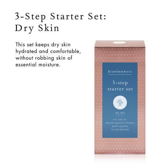 Bioelements Power Peptide Toner in starter set preps skin for hydration.