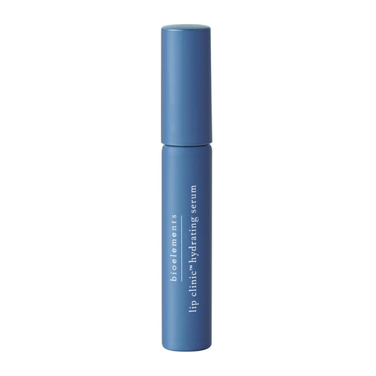 Bioelements Lip Clinic Hydrating Serum bottle offers lightweight hydration and soft lip feel for daily use.